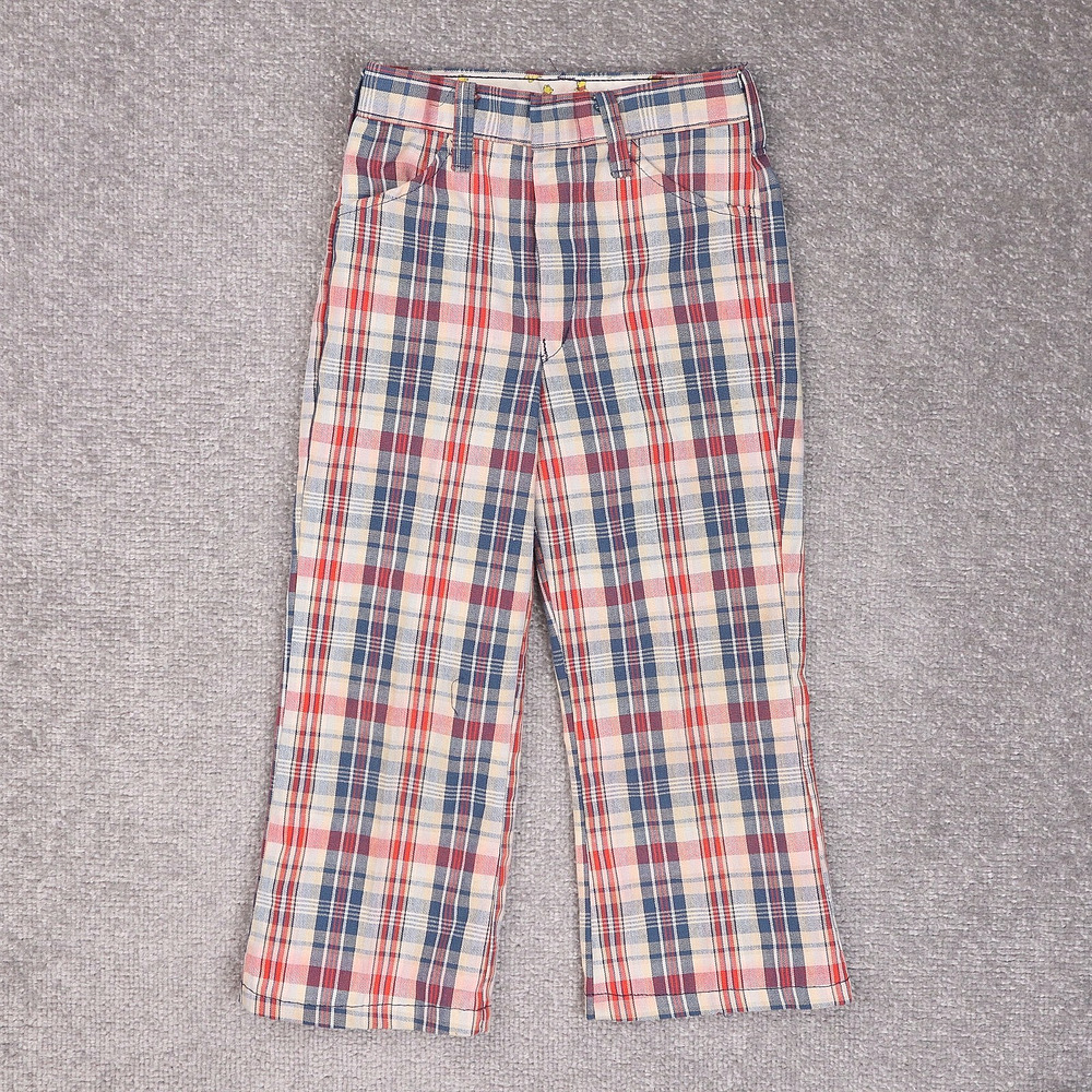 Vintage Winnie the Pooh Plaid Youth 20x16 Multicolor Straight Leg Pants